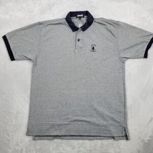 Ashworth Shirt Mens Large Grey Golf Polo Cog Hill Dubsdread Tour Club Open Adult